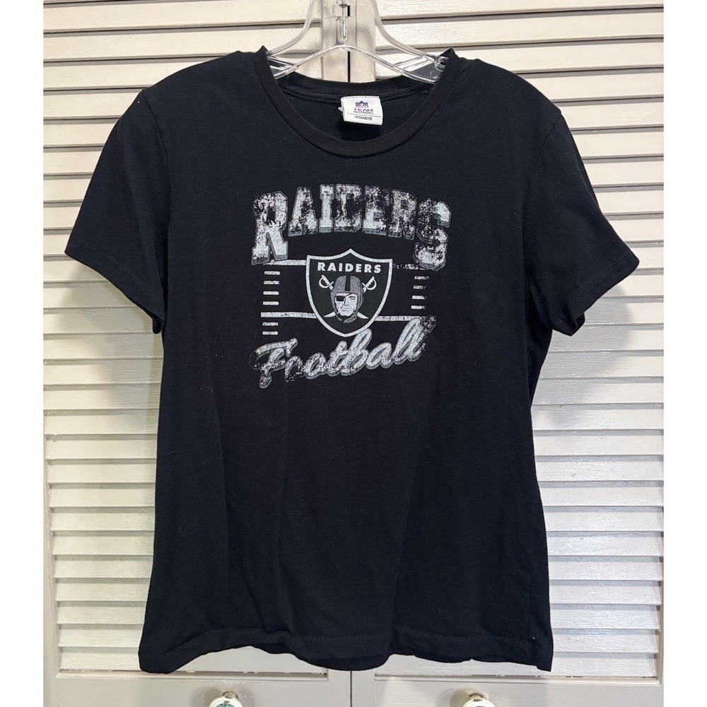 NFL Team Apparel Raiders Graphic Logo T-shirt Short Sleeve Size XL Football